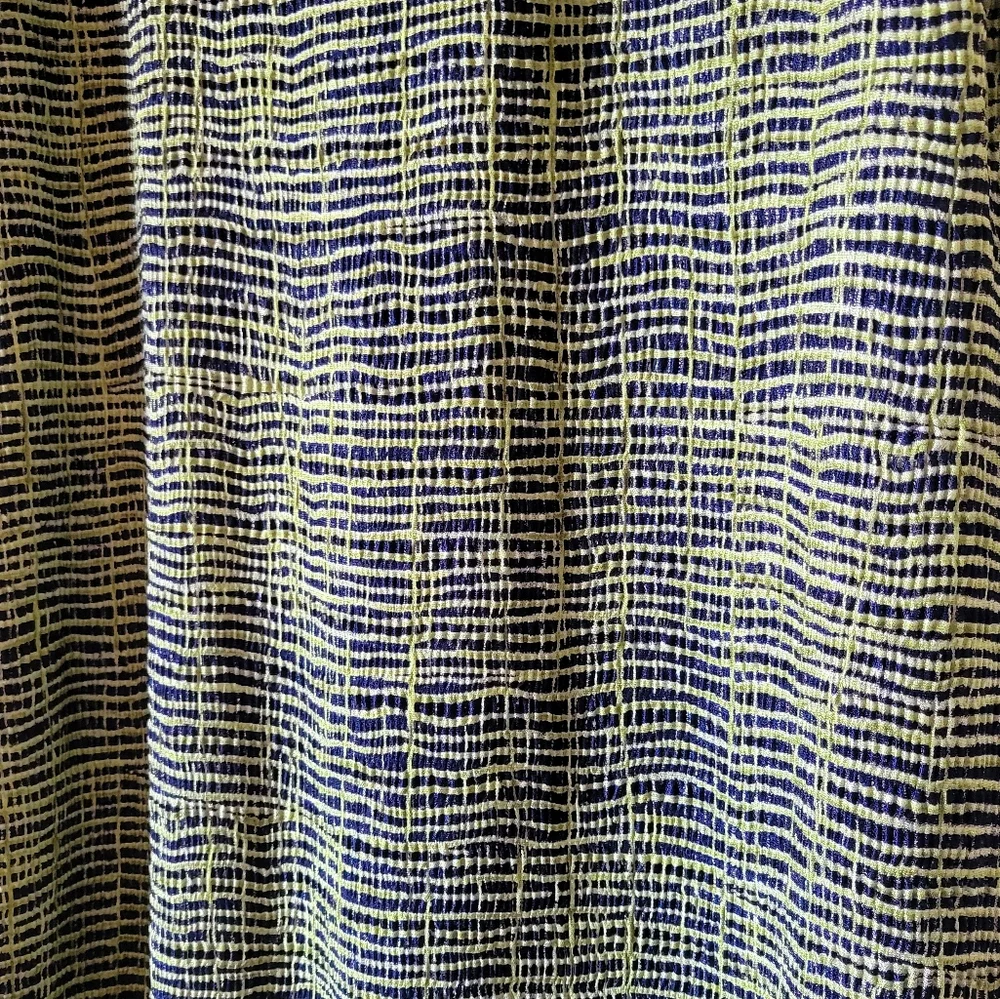 Vintage Pleat Pleat by Rafael Lime Green Tie Dye Maxi Dress Size Medium - Picture 4 of 8